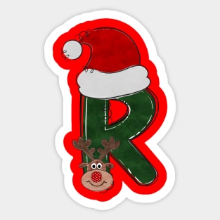 Letter R - Christmas Letter Sticker